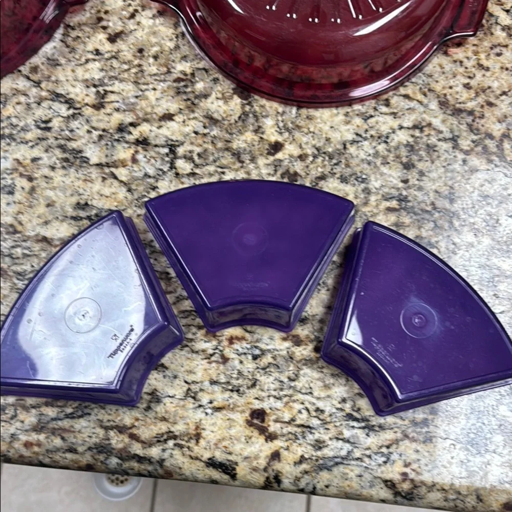 Tupperware Bundle Purple and Cranberry Miscellaneous